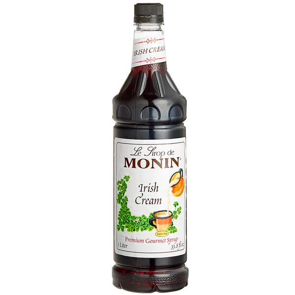 Monin Premium Irish Cream Flavoring Syrup, 1 liter, 4 per case